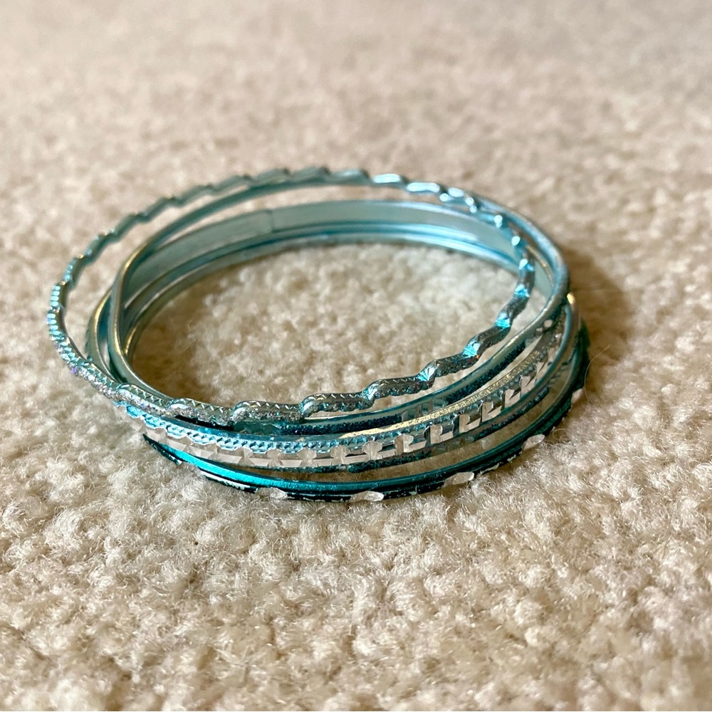 Blue Bangle Bracelets